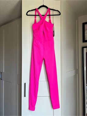 Savage X Fenty Hotline Jumpsuit in Pink Highlighter women’s size medium